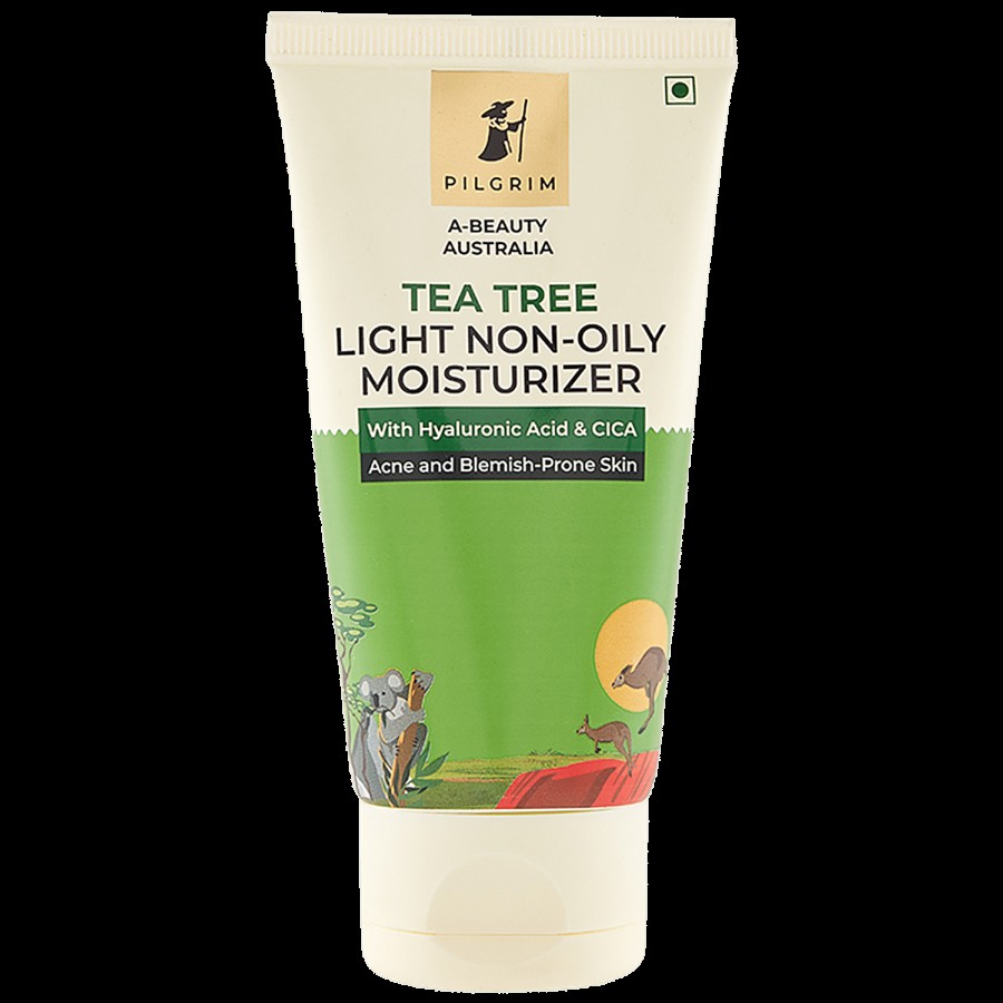 Pilgrim Tea Tree Light Non-Oily Moisturizer - For Acne & Blemish-Prone Skin