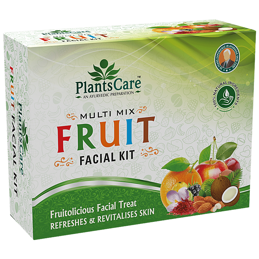 Plants Care Multi Mix Fruit Facial Kit - For Glowing Skin