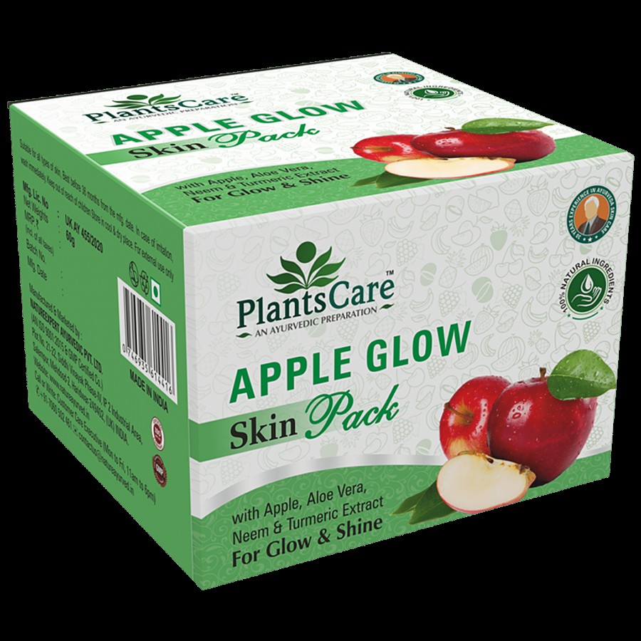 Plants Care Apple Glow Skin Pack - Provides Nourishment