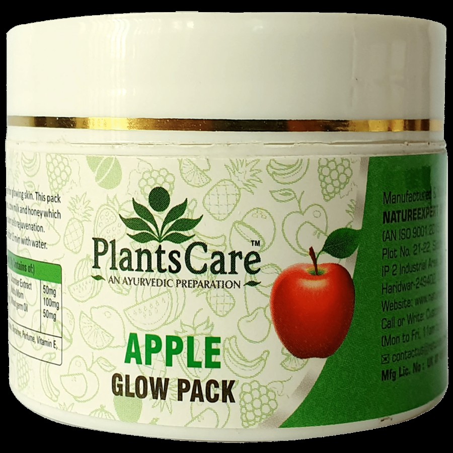 Plants Care Apple Glow Skin Pack - Provides Nourishment