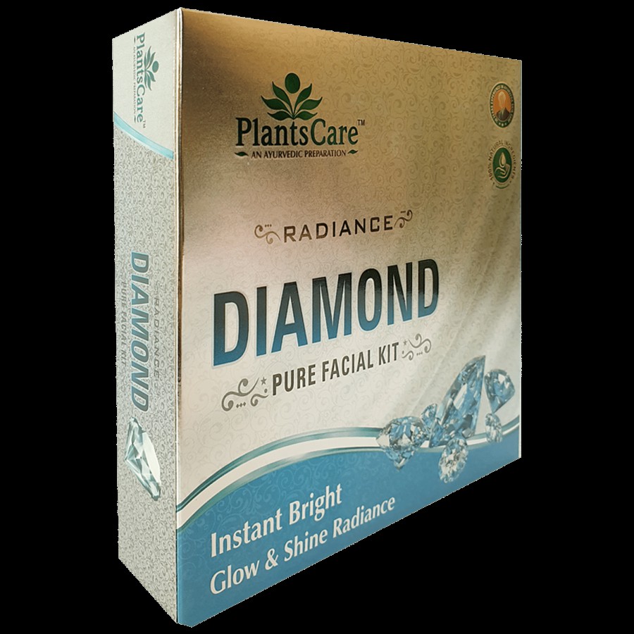 Plants Care Radiance Diamond Pure Facial Kit - Mini