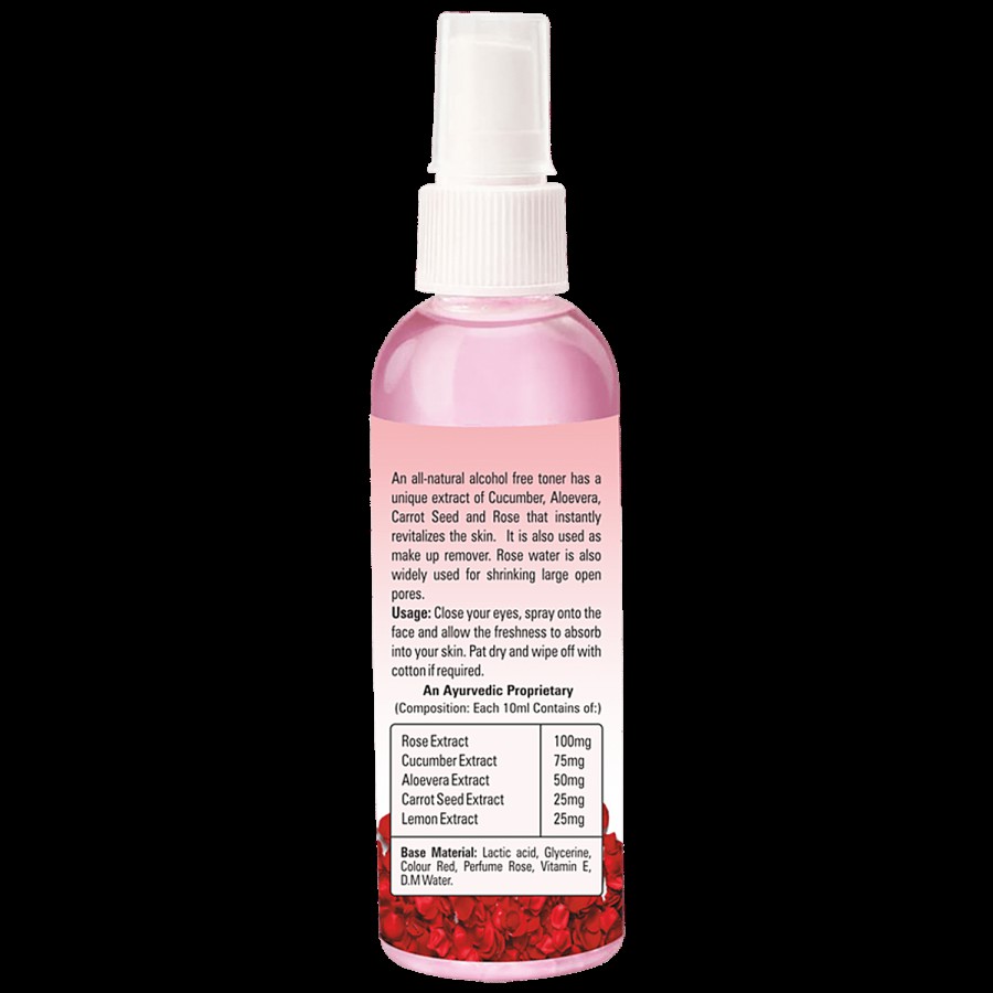 Plants Care Rose Face Toner With Aloevera