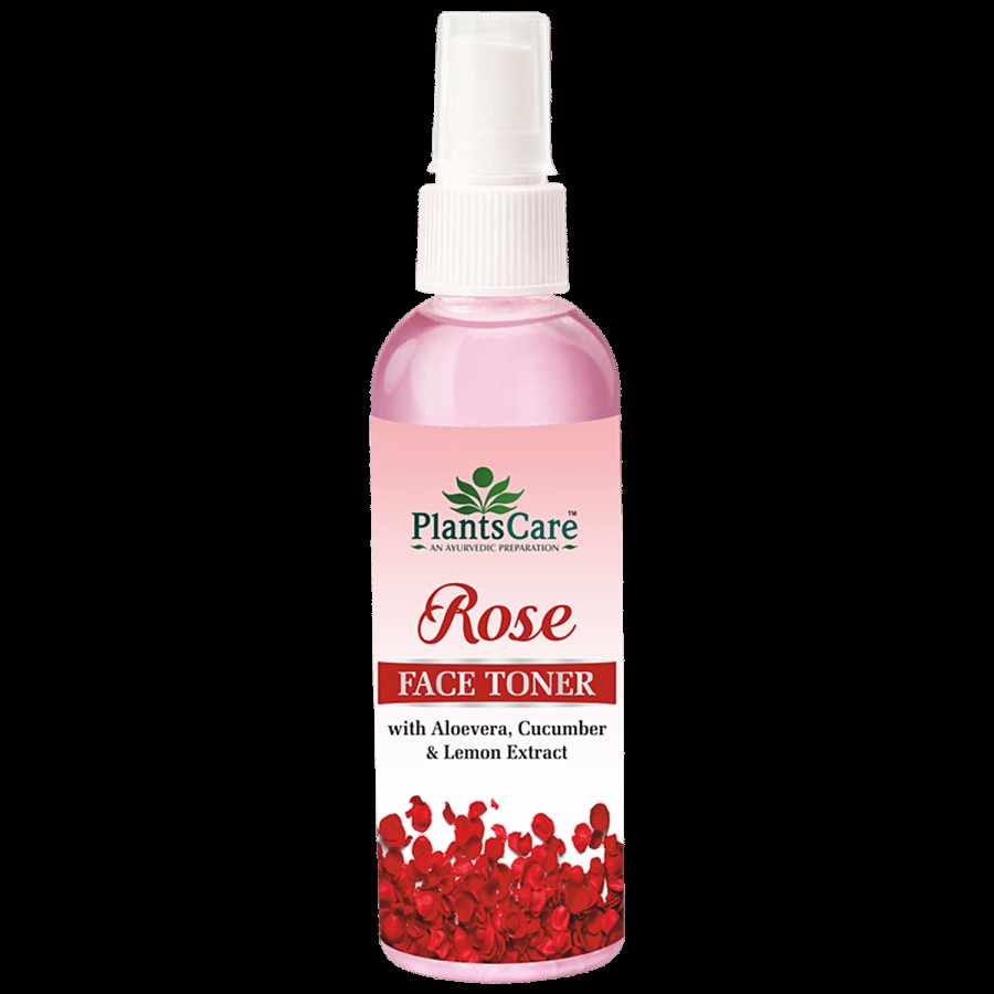 Plants Care Rose Face Toner With Aloevera