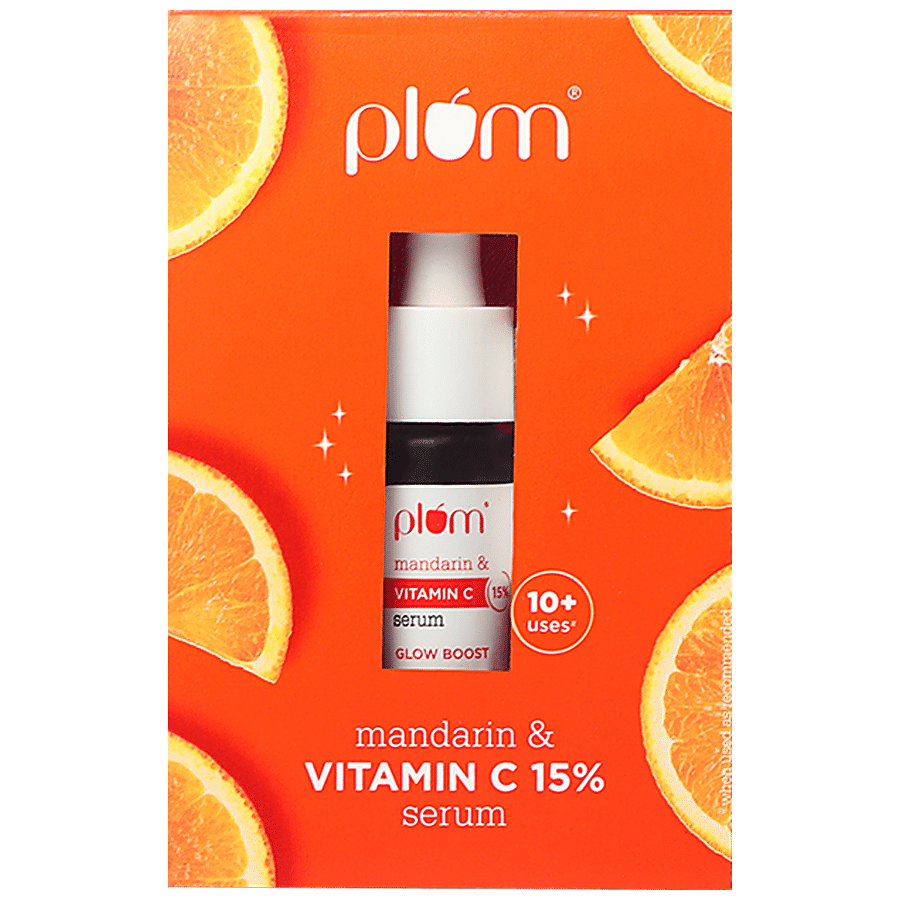 Plum 15% Vitamin C Face Serum With Mandarin - For Glowing Skin