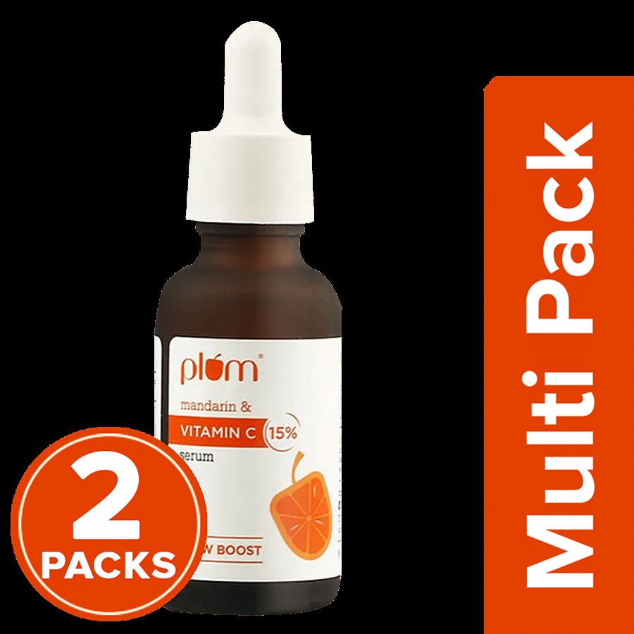 Plum 15% Vitamin C Face Serum With Mandarin - Glow Booster