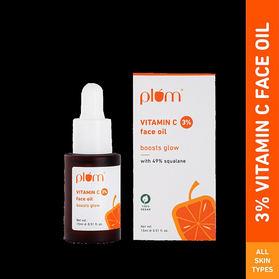 Plum 3% Vitamin C Face Oil - With 49% Squalane