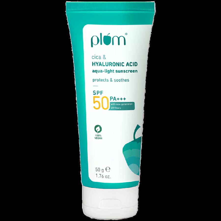 Plum Cica & Hyaluronic Acid Aqua-Light Sunscreen - SPF 50 PA+++