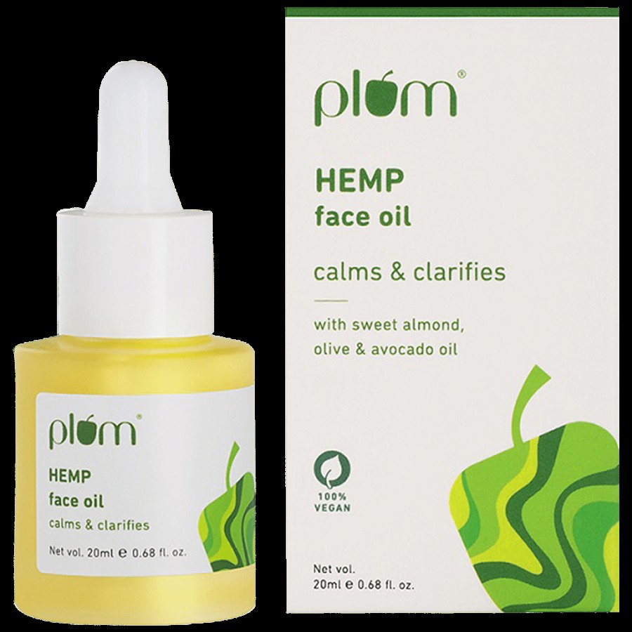 Plum Hemp Face Oil - With Sweet Almond