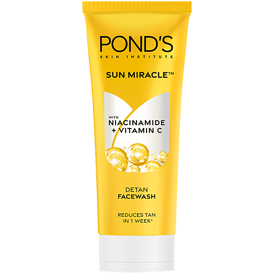 Ponds DeTan Facewash-With Niacinamide & Vitamin C