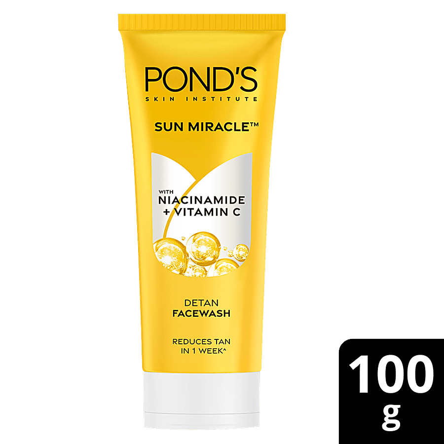 Ponds DeTan Facewash-With Niacinamide & Vitamin C