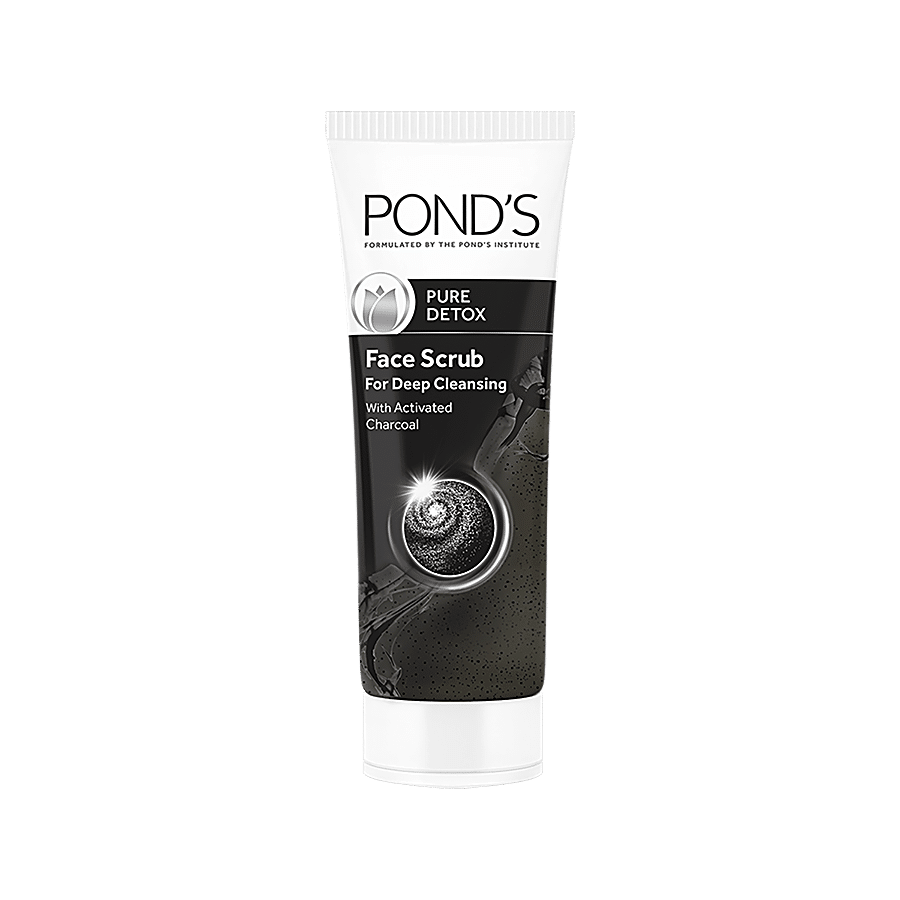 Ponds Pure Detox Face Gel Scrub - For Deep Cleansing With Activated Charcoal