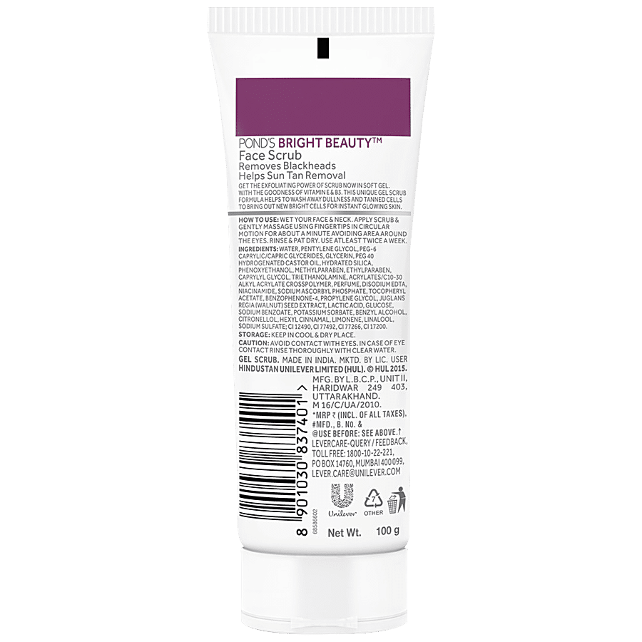 Ponds White Beauty Face Scrub - Sun Dullness Removal