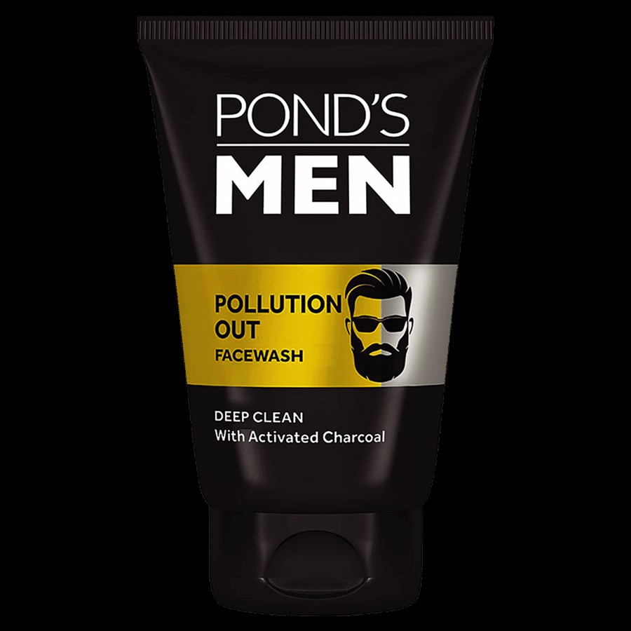 Ponds Men Pollution Out Facewash - With Activated Charcoal