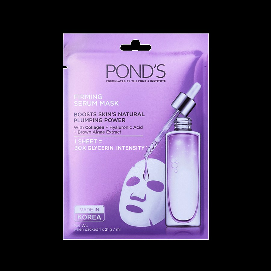 Ponds Skin Firming Serum Mask With Hyaluronic Acid & Brown Algae Extract