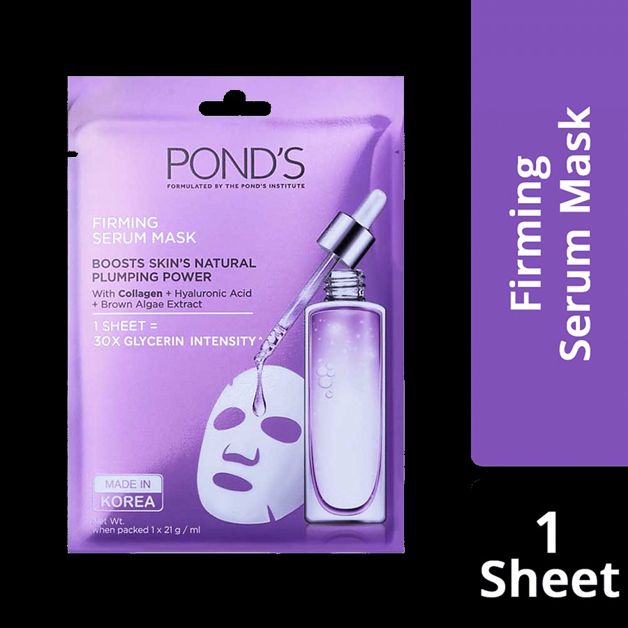 Ponds Skin Firming Serum Mask With Hyaluronic Acid & Brown Algae Extract