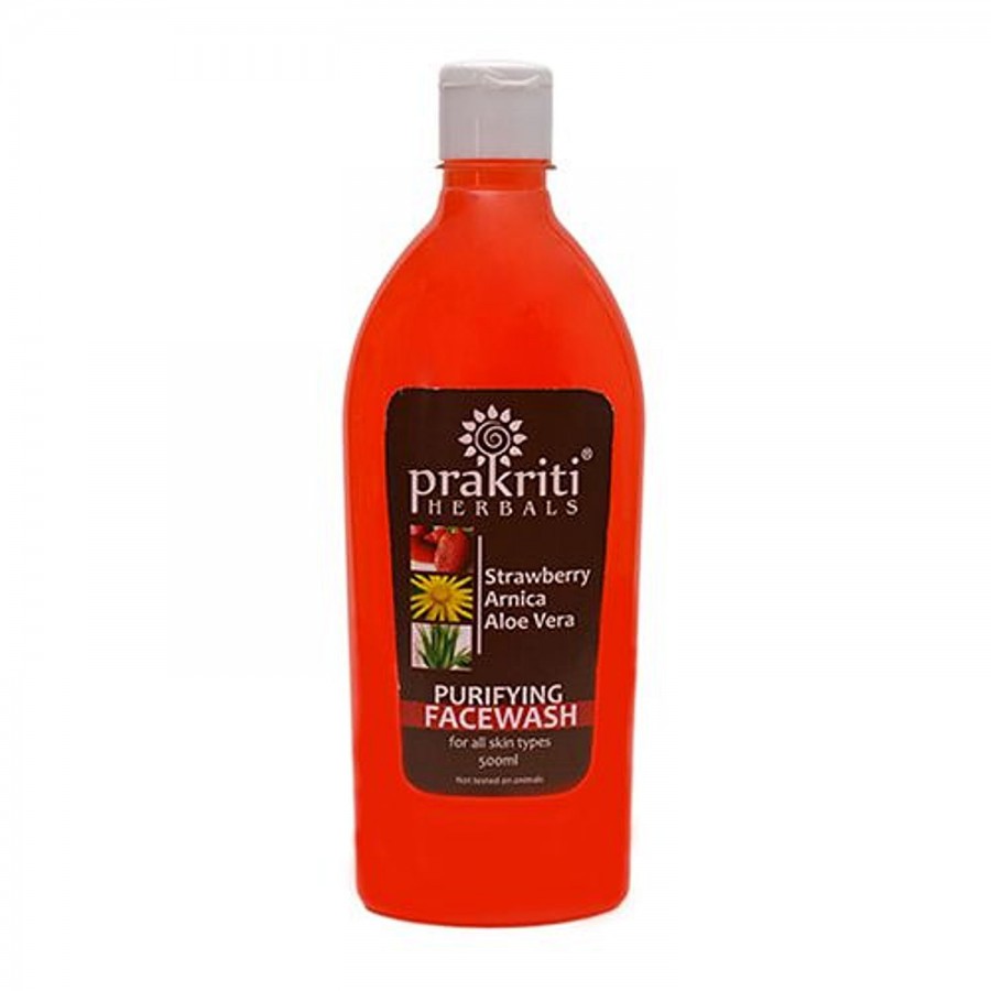 Prakriti Herbals Purifying Face Wash - Strawberry