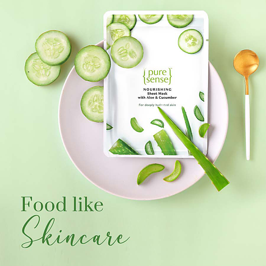 PureSense Nourishing Sheet Mask - Aloe Vera & Cucumber