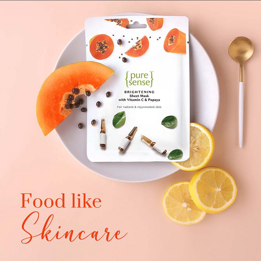 PureSense Brightening Sheet Mask - Vitamin C & Papaya