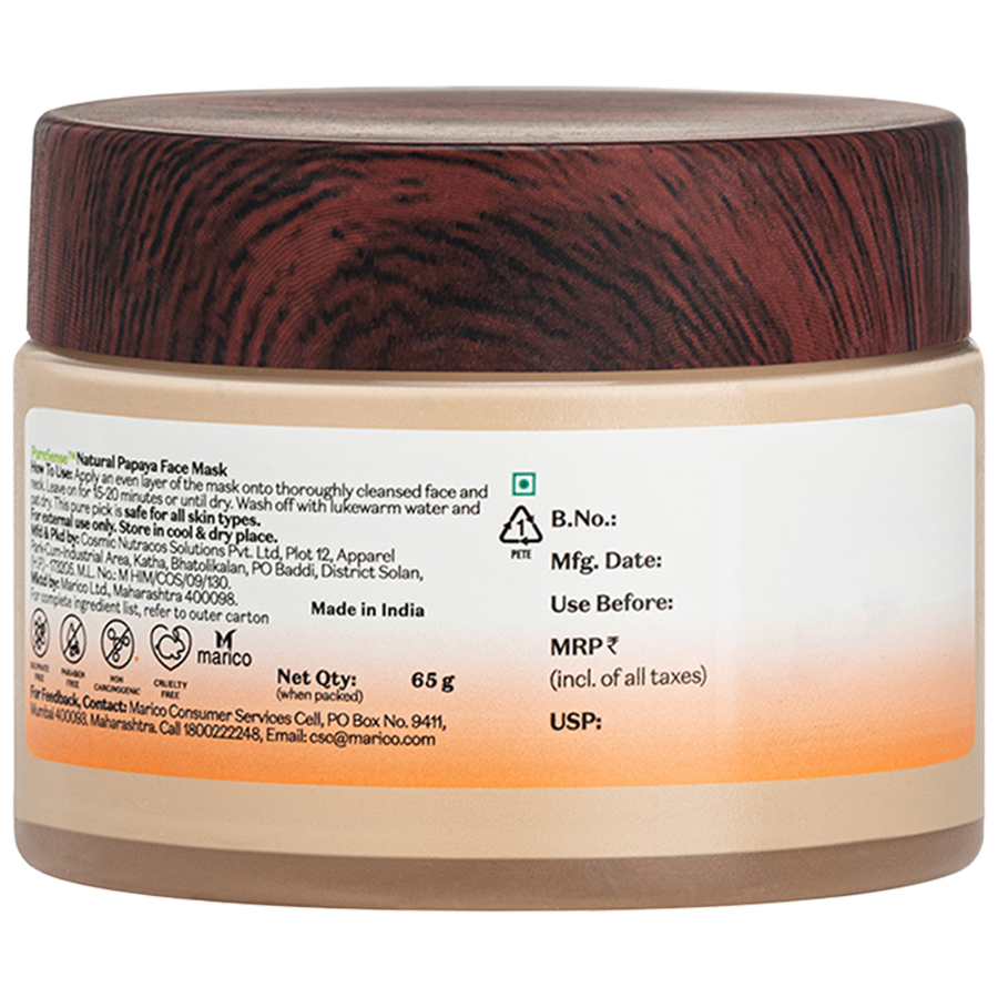 Pure Sense Natural Papaya Face Mask - Kakadu Plum & Kaolin Clay