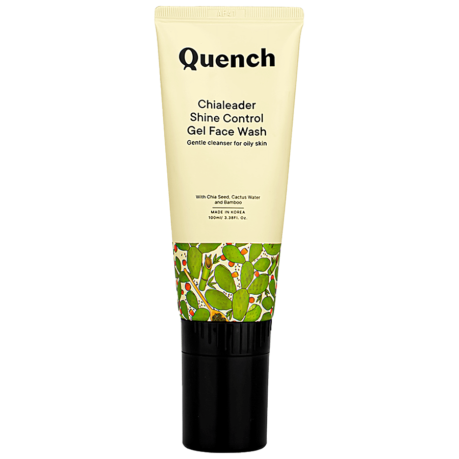 Quench Botanics Chialeader Shine Control Gel Face Wash - Cactus Water