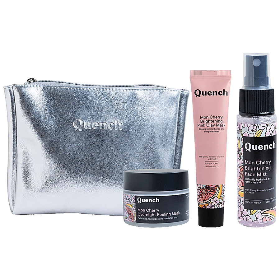 Quench Botanics Glow Up Essentials Kit - Mon Cherry Overnight Peeling Mask