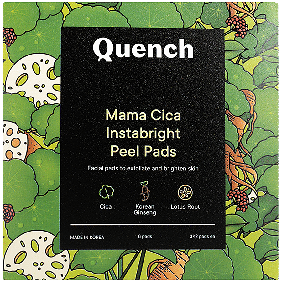 Quench Botanics Mama Cica Instabright Peel Pads - Korean Ginseng & Lotus Root