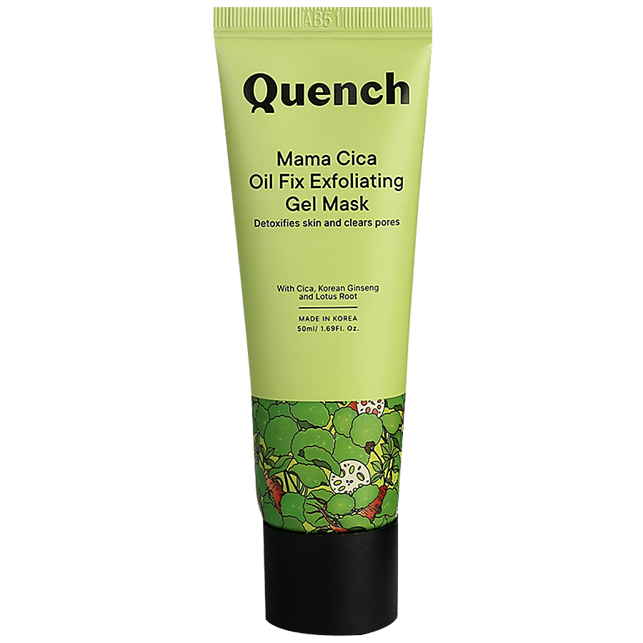 Quench Botanics Mama Cica Oil Fix Exfoliating Gel Mask - Korean Ginseng