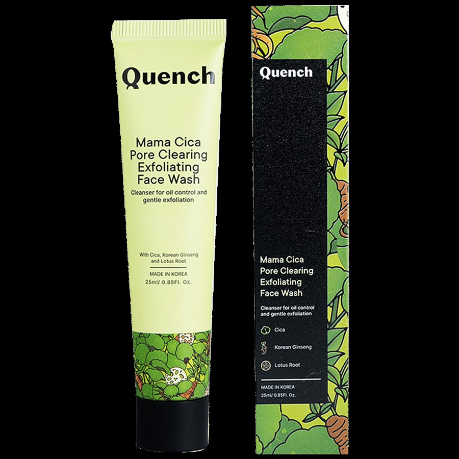 Quench Botanics Mama Cica Pore Clearing Exfoliating Face Wash - Controls Oil