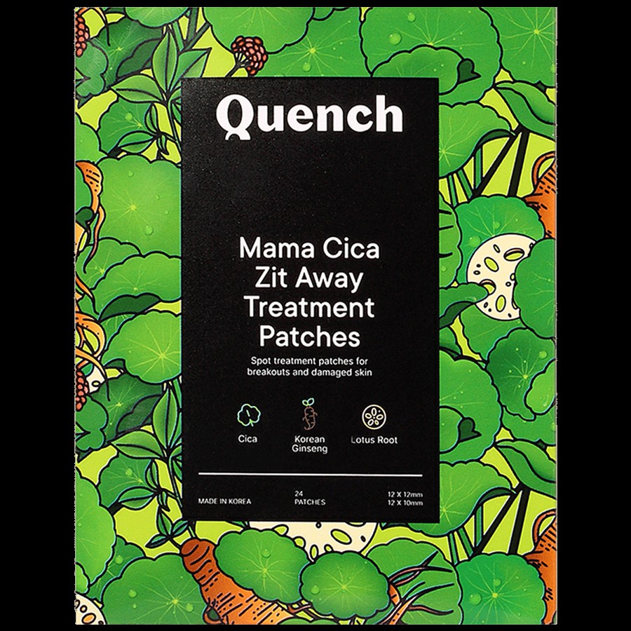 Quench Botanics Mama Cica Zit Away Spot Treatment Patches - Heals Pimples