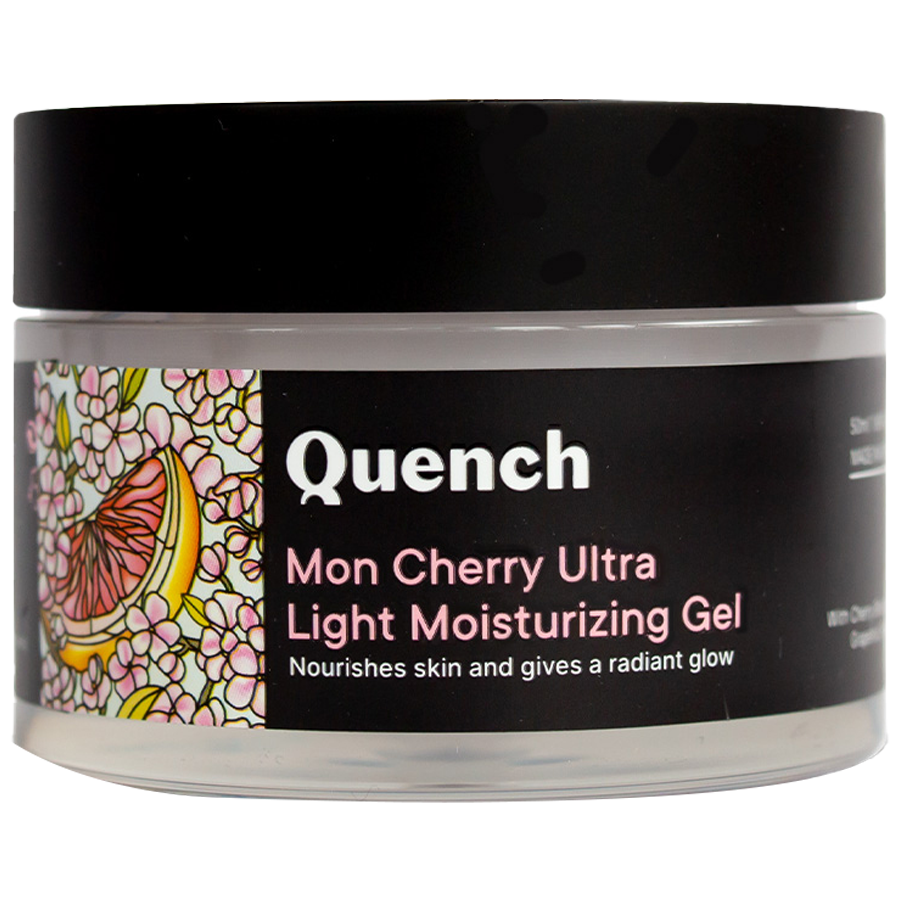 Quench Botanics Mon Cherry Ultra-Light Moisturizing Gel - Nourishes Skin & Gives Radiance Glow