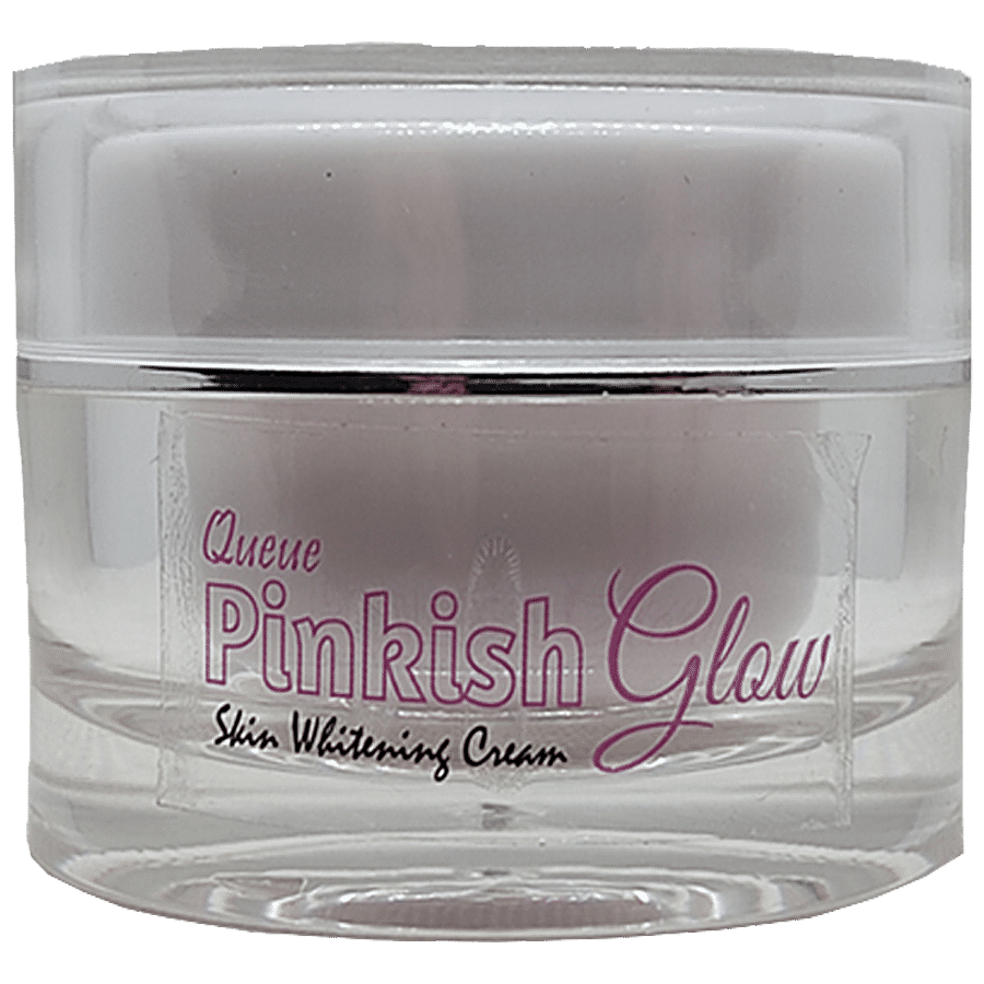 Queue Pinkish Glow Skin Whitening Cream - Removes Acne