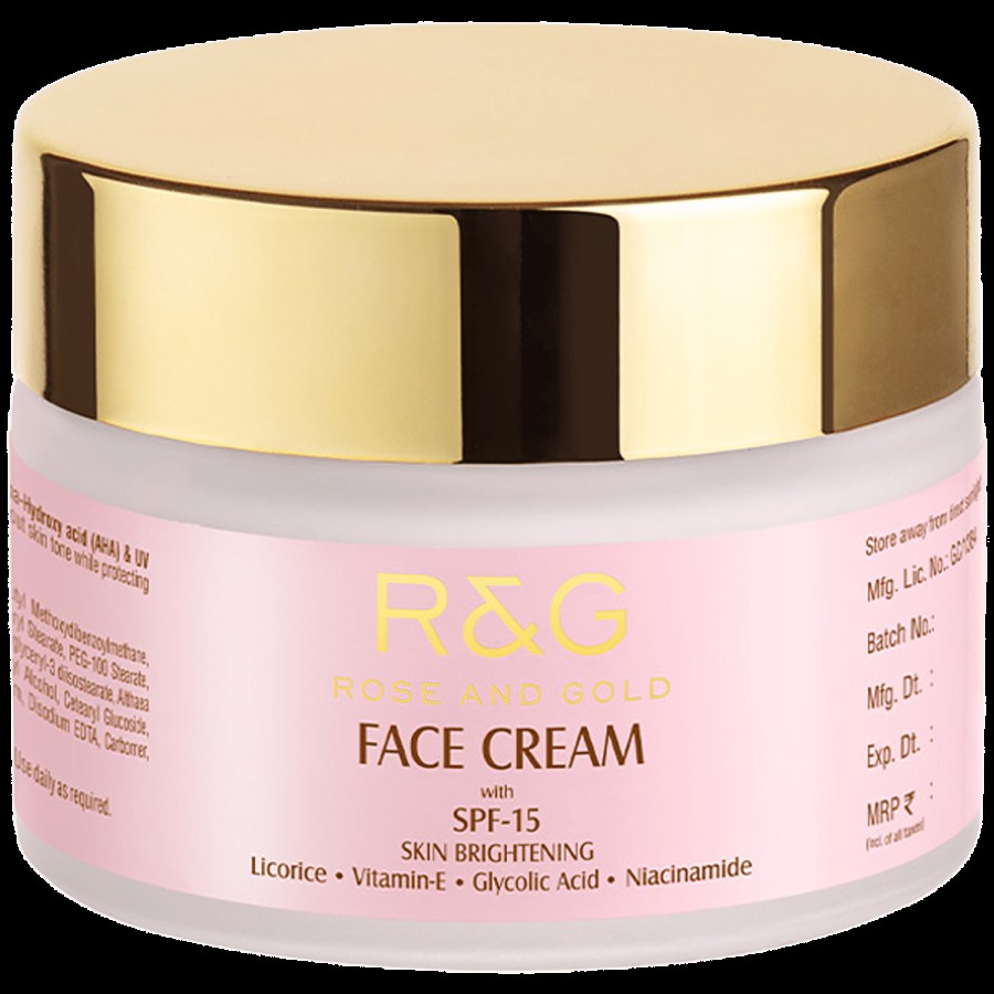 R&G Rose and Gold Face Cream - With SPF15