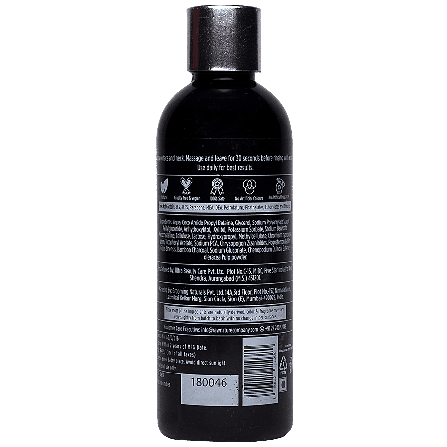 RawNature Activated Charcoal & Quinoa Face Wash