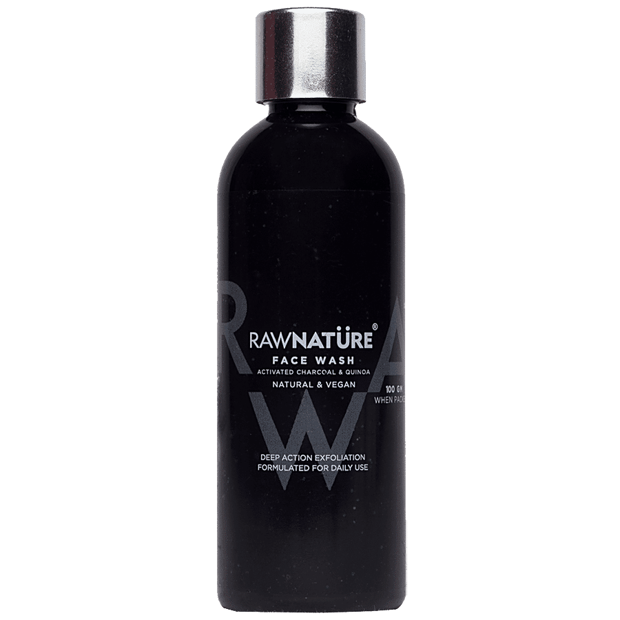 RawNature Activated Charcoal & Quinoa Face Wash