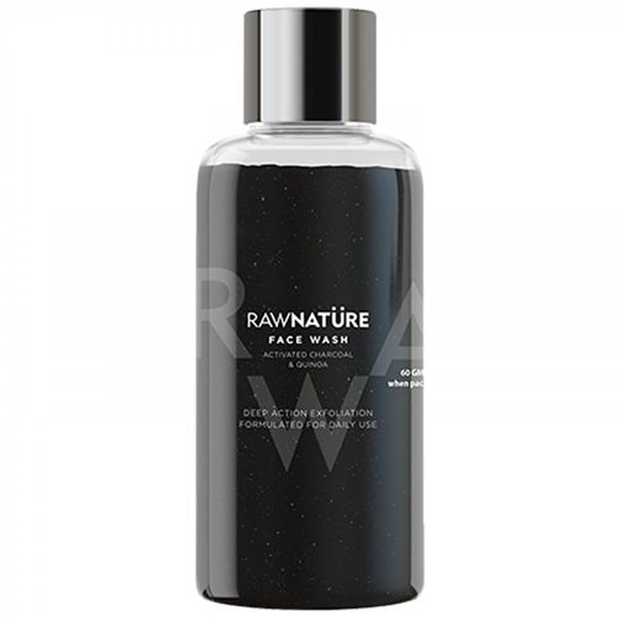 RawNature Activated Charcoal & Quinoa Face Wash - Mini