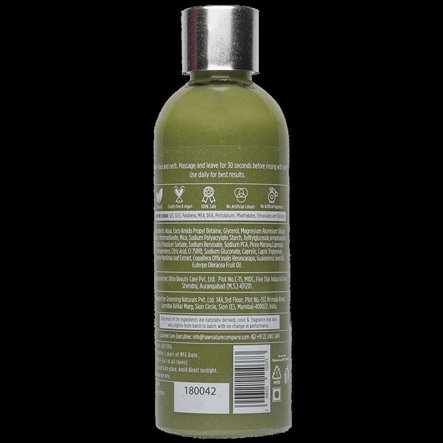 RawNature Volcanic Green Clay Face Wash