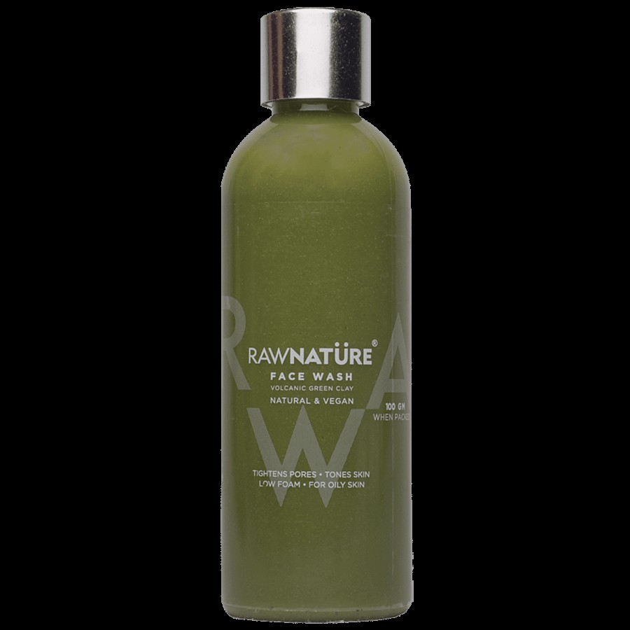 RawNature Volcanic Green Clay Face Wash