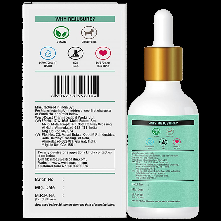 Rejusure 2% Granactive Retinoid Facial Serum - Boosts Cell Turnover