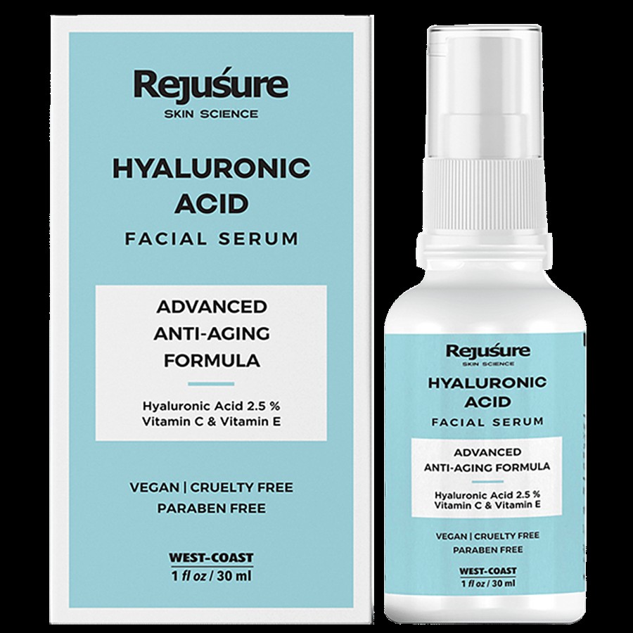 Rejusure Hyaluronic Acid Facial Serum - Advance Anti-Aging Hydration