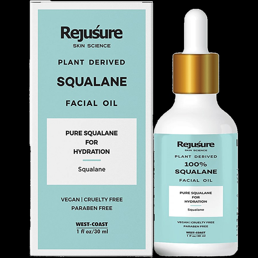 Rejusure Pure Squalene Lightweight Face Oil - Light Moisturisation