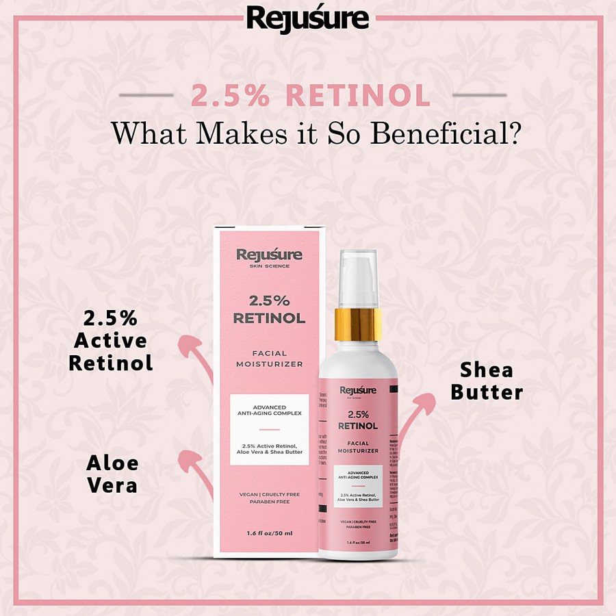 Rejusure Retinol Facial Moisturiser - Anti-Aging Complex