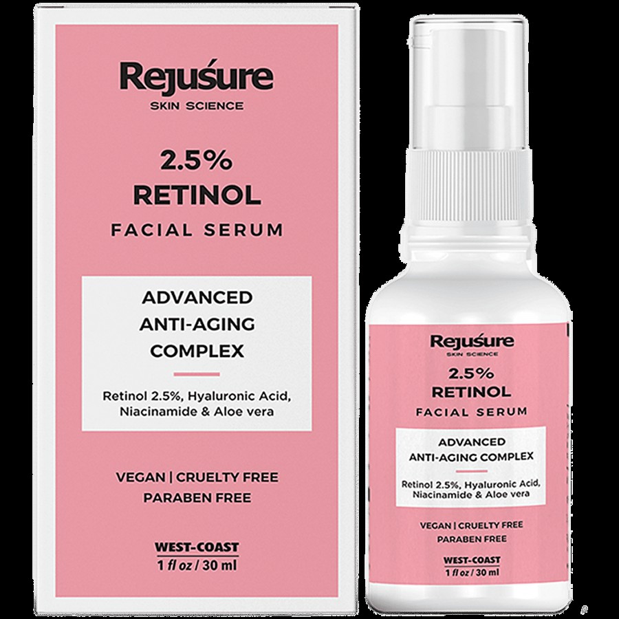 Rejusure Retinol Facial Serum Advanced Anti-Aging Complex