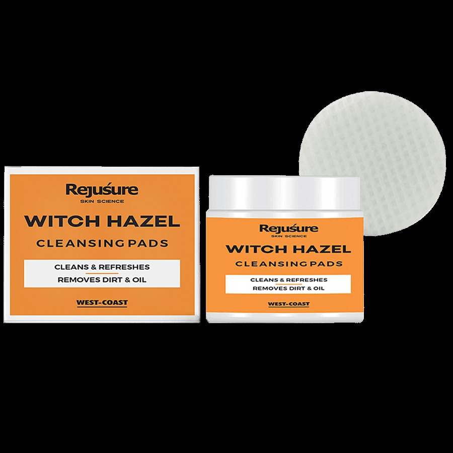 Rejusure Witch Hazel Cleansing Pads - Cleanse & Refreshes