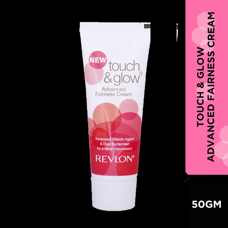 Revlon Touch & Glow Advanced Fairness Cream - Vitamin Agents & Dual Sunscreen