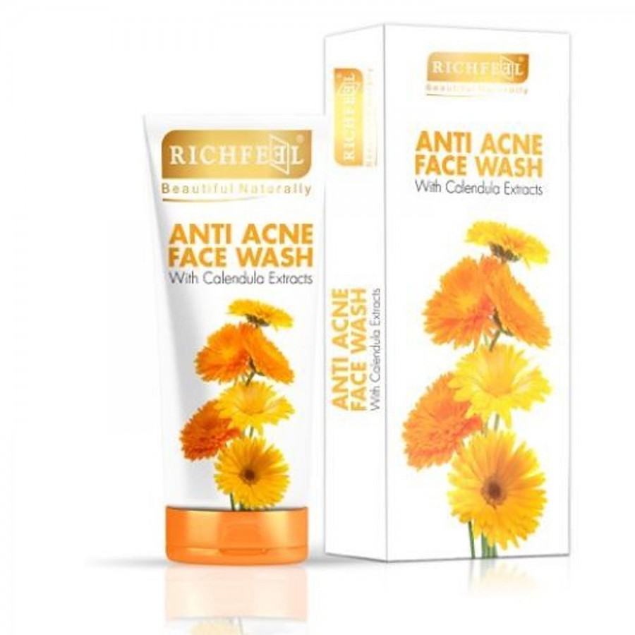 Richfeel Face Wash - Anti Acne With Calendula Extracts