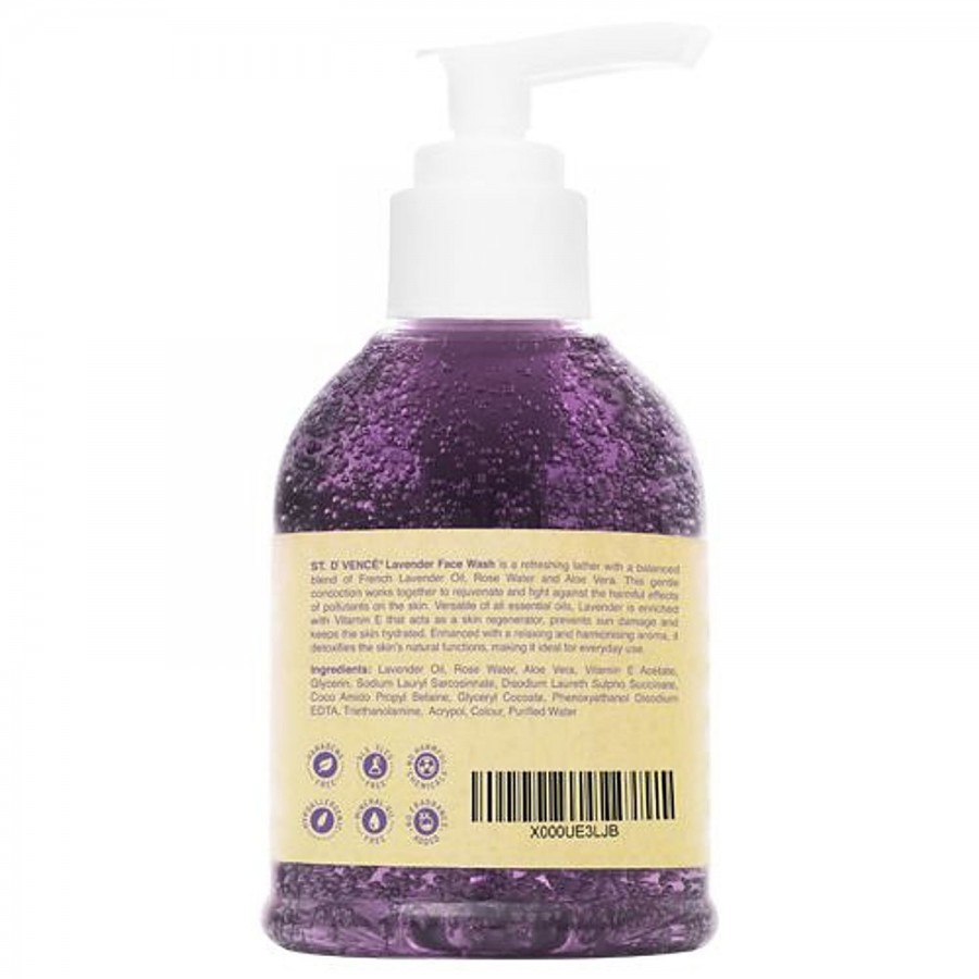 ST. Dvence Face Wash - French Lavender Oil & Rose Water