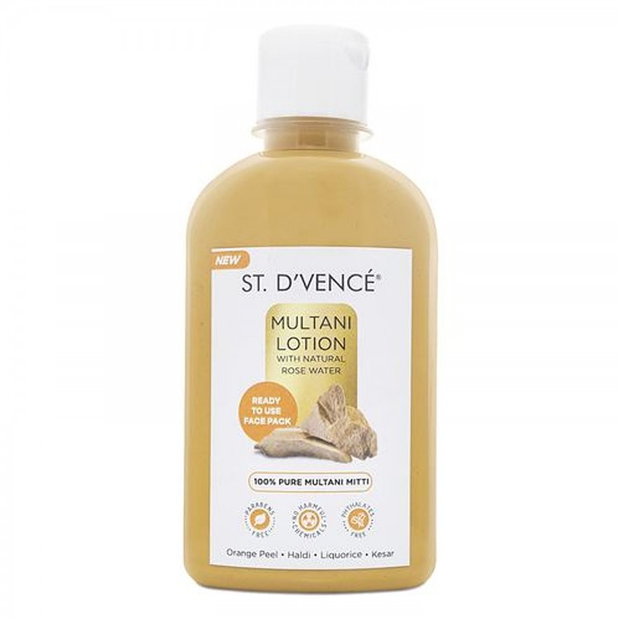 ST. Dvence Multani Mitti Lotion with Natural Rose Water - Orange Peel