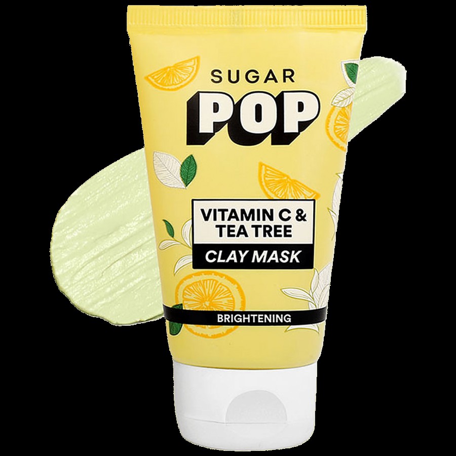 SUGAR POP Vitamin C & Tea Tree Clay Mask - Brightening