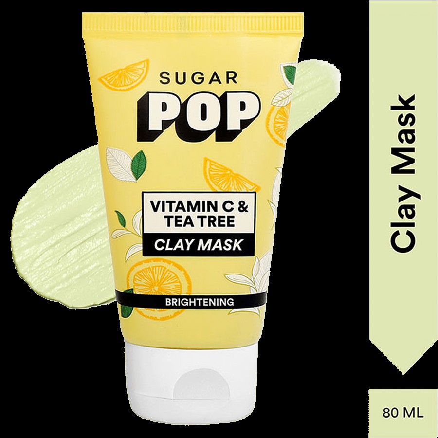 SUGAR POP Vitamin C & Tea Tree Clay Mask - Brightening