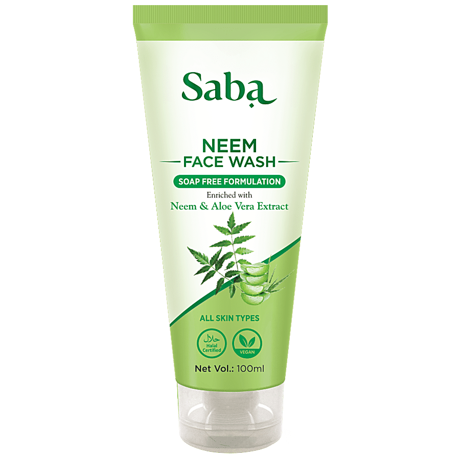 Saba Neem Facewash - Aloe Vera Extract